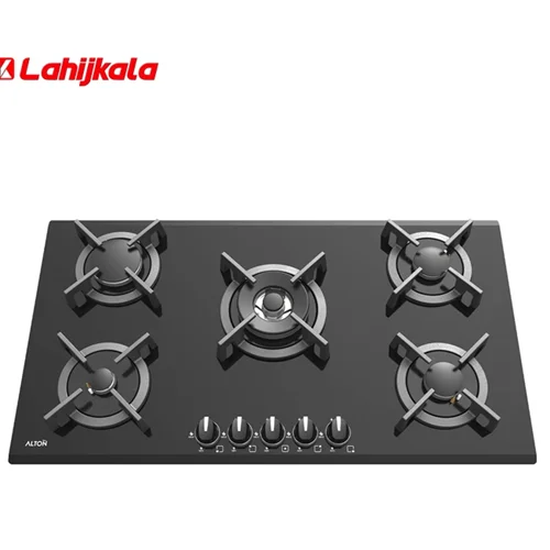 اجاق گاز صفحه ای آلتون پنج شعله شیشه ای مدل G526