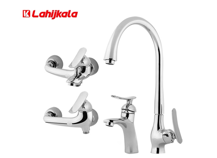 ست شیرآلات زرشام مدل آرچر کروم